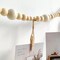 2PCS Hanging Photo Display Wall Decor, Boho Wooden Bead Garland Photo